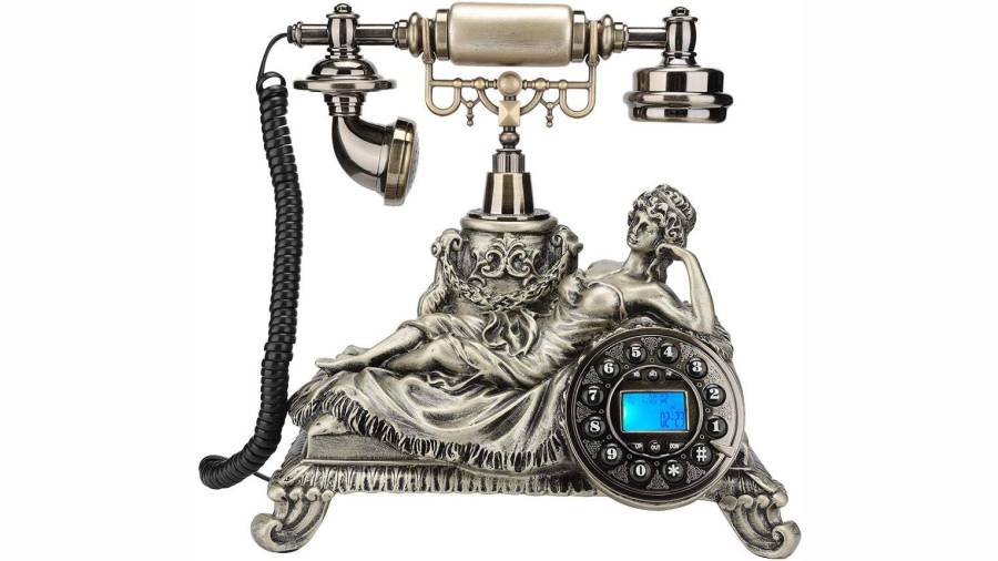 PARANORMALIDADES - IMAGEN - la llamada de la abuela - tienda - los mejores telefonos - Teléfono Antiguo teléfono Fijo Retro Estilo Europeo - 08