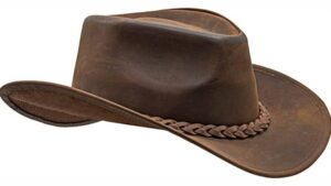 PARANORMALIDADES Com - IMAGEN - tienda online - Un Fantasma El Vaquero en el Balcón - HADZAM Sombrero vaquero de piel de grano - 02