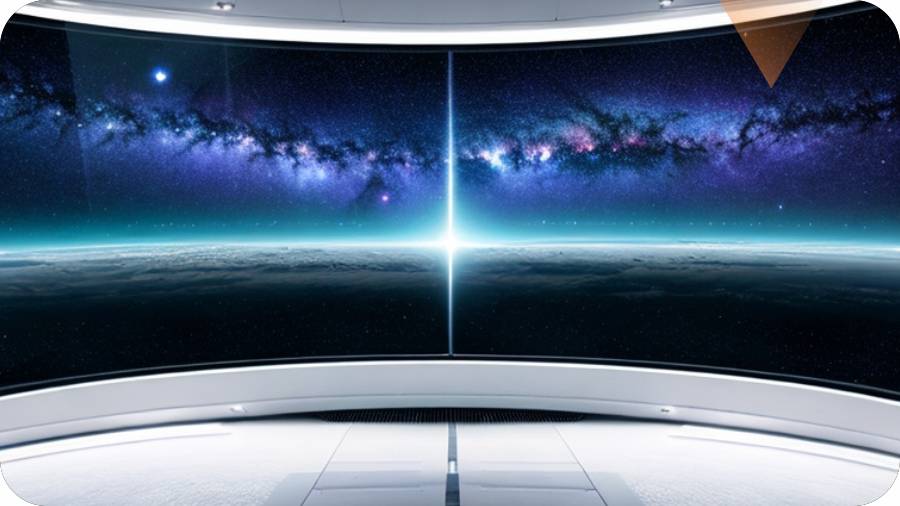 PARANORMALIDADES - IMAGEN - mi ultima abducción - enfrente de este gran ventanal con vista al universo - 01