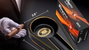 PARANORMALIDADES - IMAGEN - 016 - roygra Cenicero de cigarros hecho a mano de cerámica dorada accesorios de puros para exteriores negro - 01